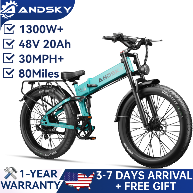 Commuting On Mountain Bike - ANDSKY Forge 26 Katlanabilir Elektrikli Bisiklet