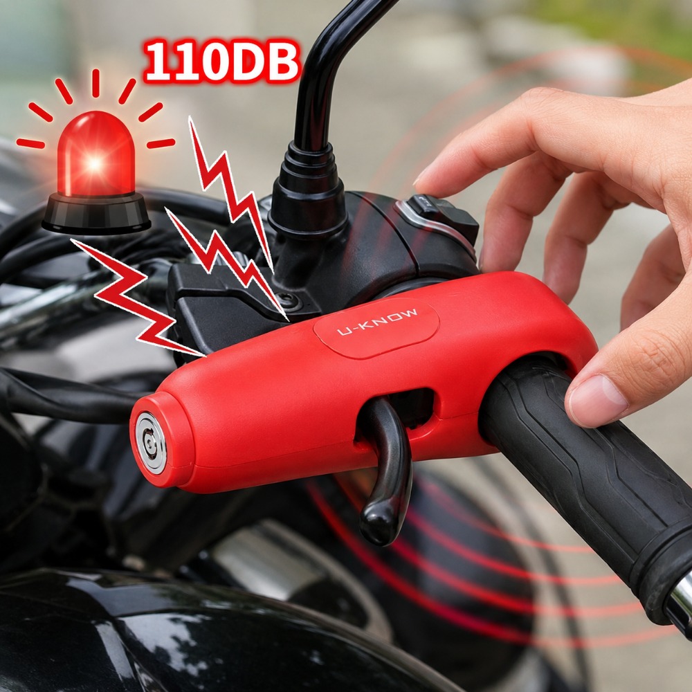 Commuter Bike Lock - 110dB Motosiklet Gidon Alarm Kilidi Hırsızlık