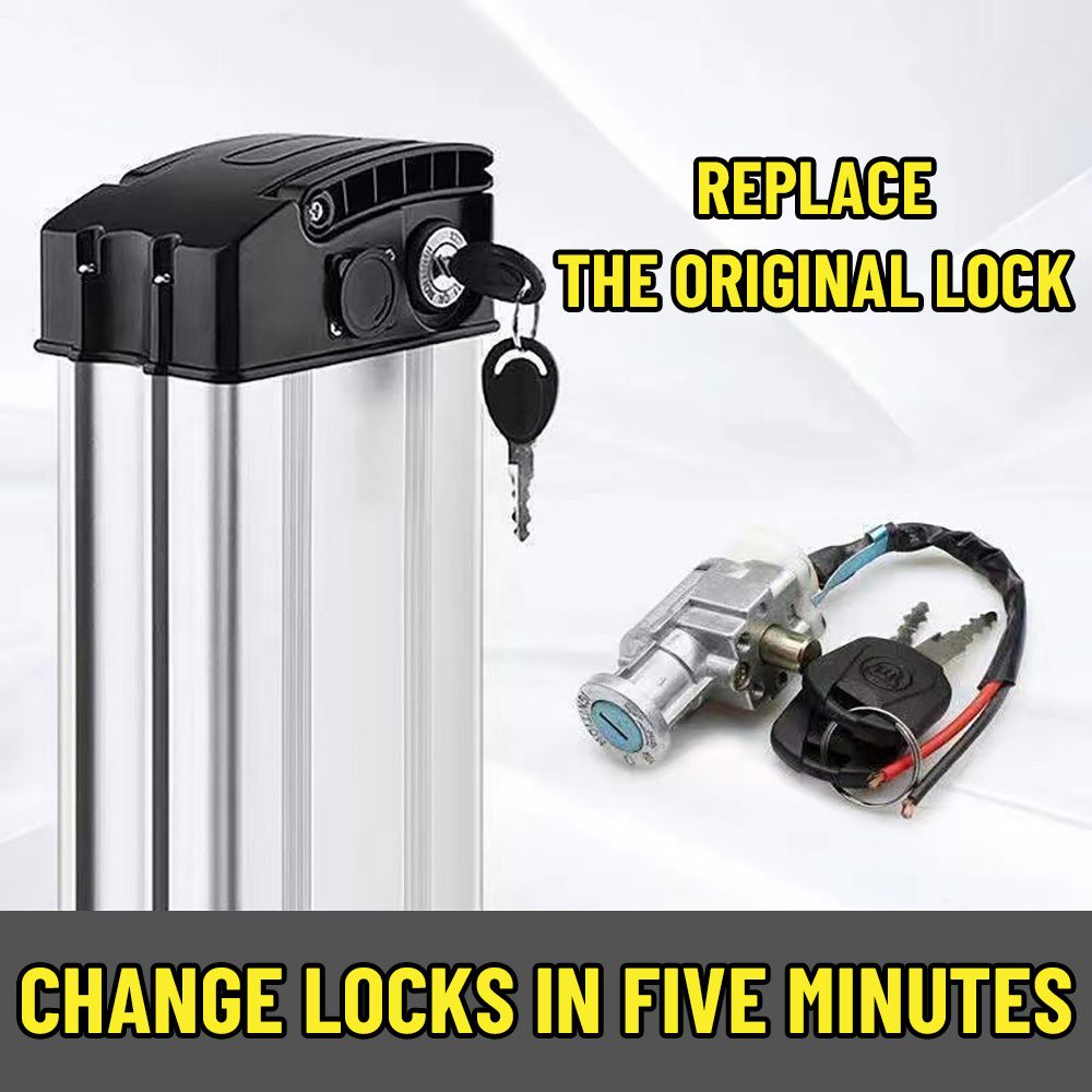 Commuter Bike Lock - E-bisiklet pil kilidi ile 2 tuşlu