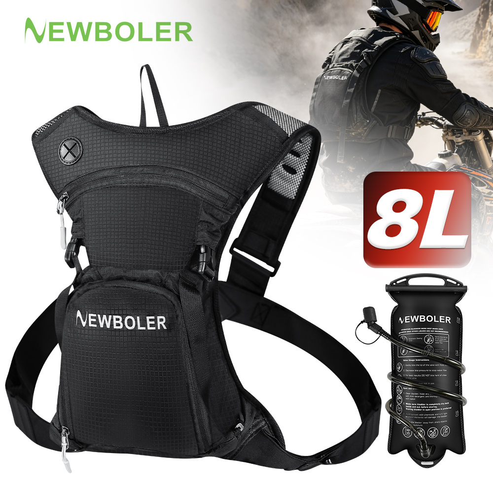 Cycling Commute Backpack - NEWBOLER 8L Motosiklet Bisiklet Hidrasyon Paketi