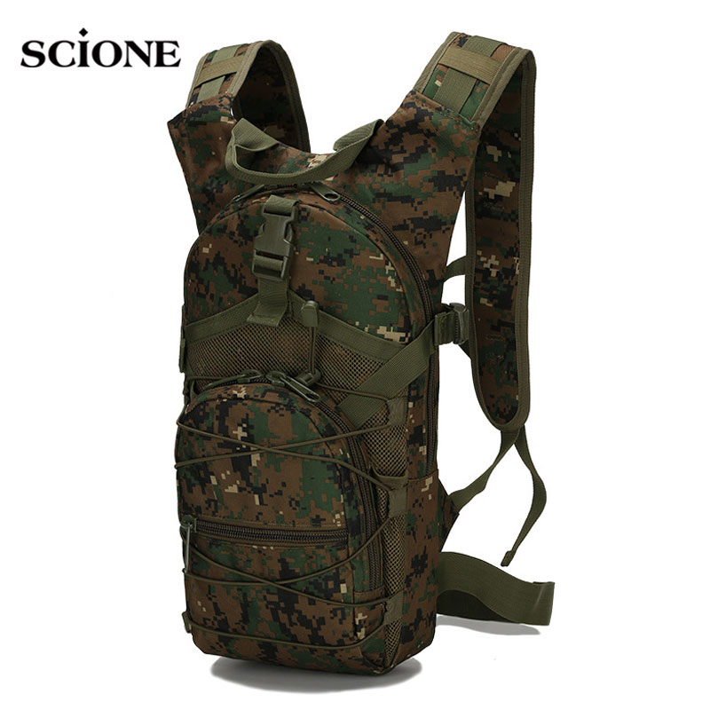Cycling Commute Backpack - 15L Molle taktik sırt çantası 800D