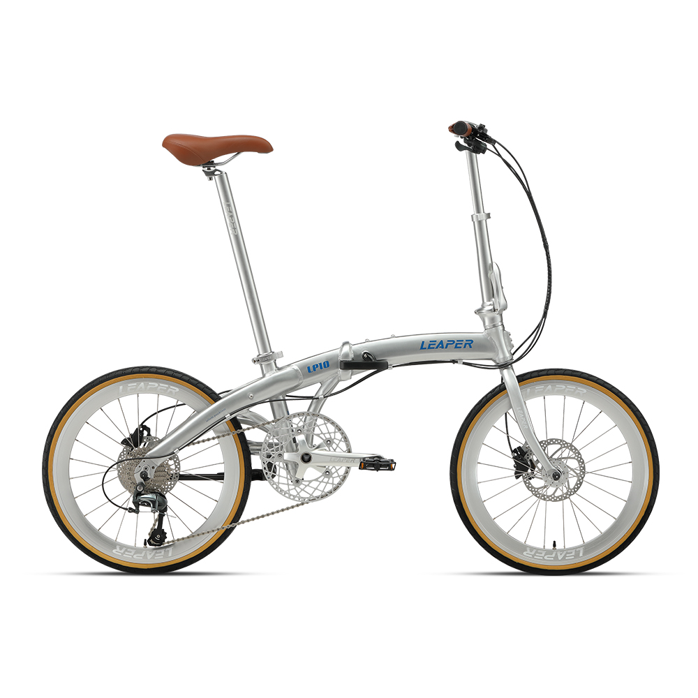 Commuting With Bike - Kahverengi Deri Yeni 451mm Alüminyum Alaşımlı