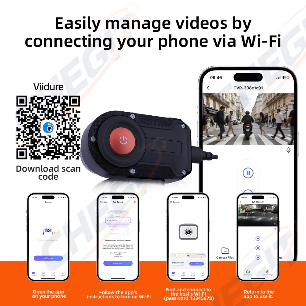 Yeni 2K HD Motosiklet DVR WiFi - Cycling Loop incelemesi ve fiyatı