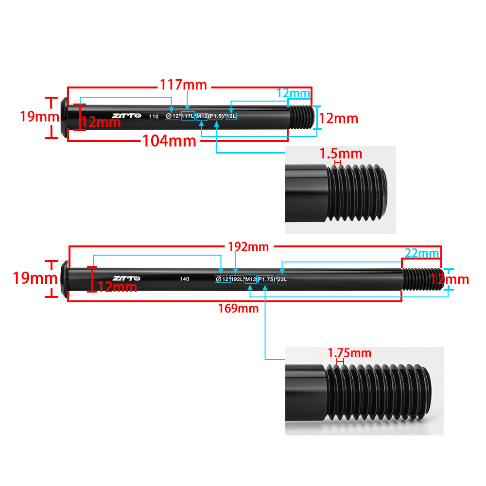 ZTTO MTB Yol Bisikleti M12xP1. - Dynamo Hub Front incelemesi ve fiyatı